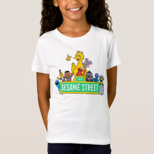 Camiseta Rua Sésamo   Todos Em Torno Do Sésamo Street Sign