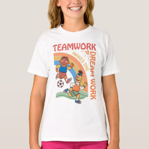 Camiseta Rua Sésamo Trabalho em equipe Ernie & Bert