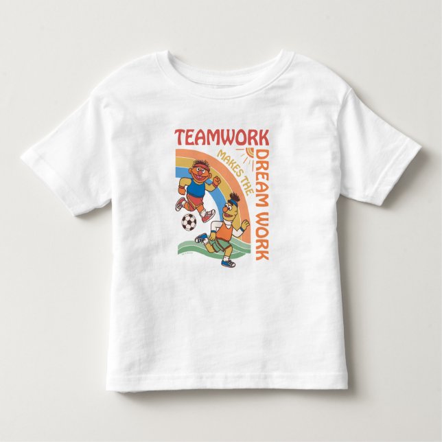 Camiseta Rua Sésamo | Trabalho em equipe Ernie & Bert (Frente)