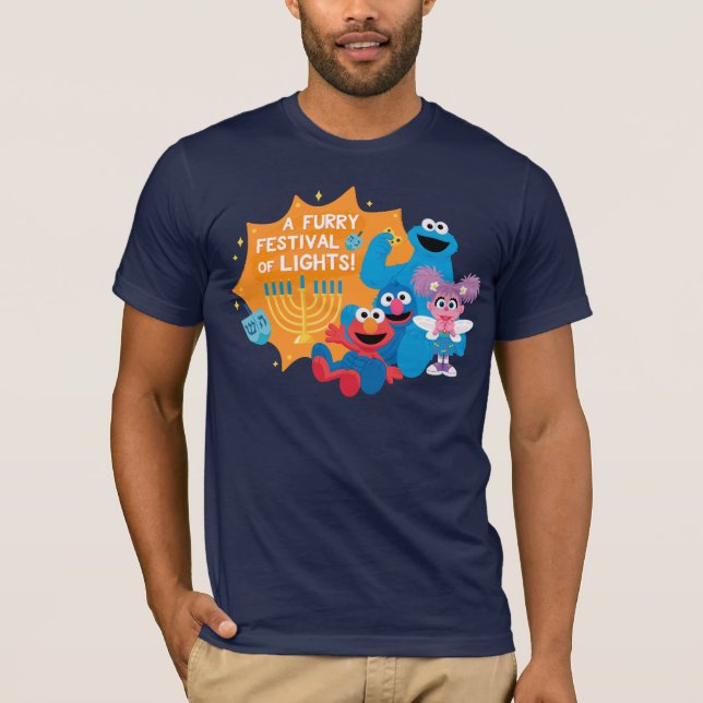 Camiseta Rua Sésamo | Um Festival de Luzes Furtado! (Frente)