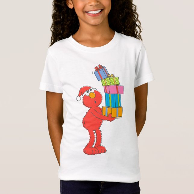 Camiseta Rua Sésamo | Vintage Elmo e Presentes (Frente)