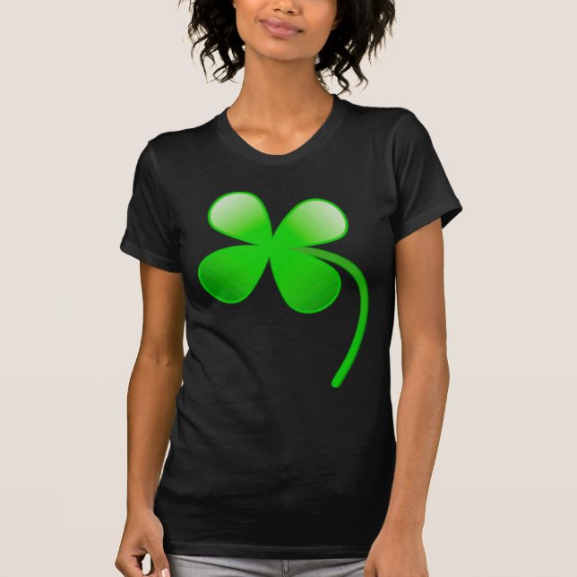 Camiseta Rua, Shamrock do Dia de Patrick (Frente)