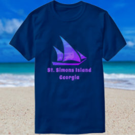 Camiseta Rua: Simons Island GA Sailboat