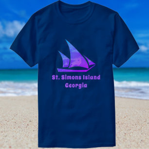 Camiseta Rua: Simons Island GA Sailboat