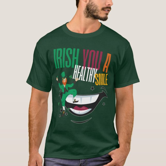 Camiseta Rua, sorriso de dentista de dia de Patrick (Frente)
