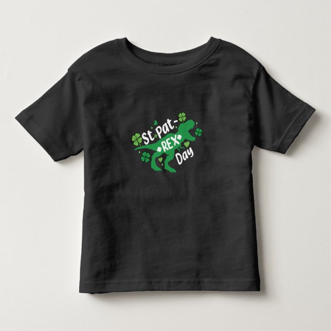 Camiseta Rua, Tee Dinossauro do Dia de Patrick para Festa I (Frente)