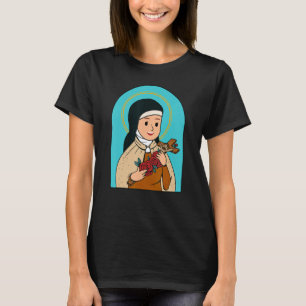 Camiseta Rua Terese das Crianças Lisieux Pequena Flor Catól