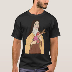 Camiseta Rua Terese De Lisieux Crianças Pequenas Rosa
