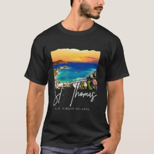 Camiseta Rua Thomas US VirgIslands Beach USVI Pride Souv