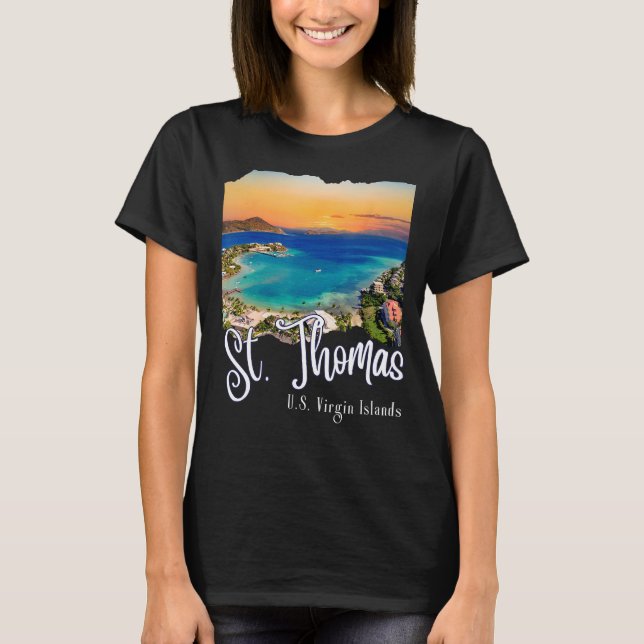 Camiseta Rua Thomas Virgin Islands Vacation Rua Thoma (Frente)