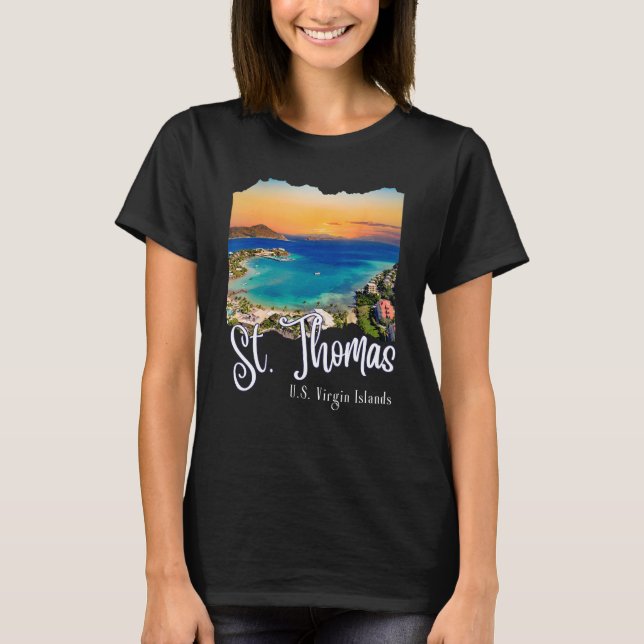 Camiseta Rua Thomas Virgin Islands Vacation Rua Thoma (Frente)