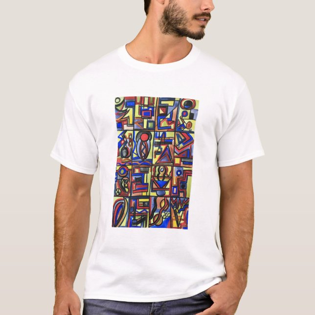 Camiseta Rua Urbana Dois Modernos Bauhaus Arte Geométrica (Frente)