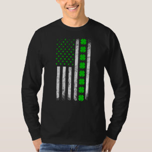 Camiseta Rua Vertical Irlandesa Americana Patrick S Day Sha