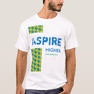 Camiseta Rua Vincent ASPIRE MAIS ALTO Escritura Cristã