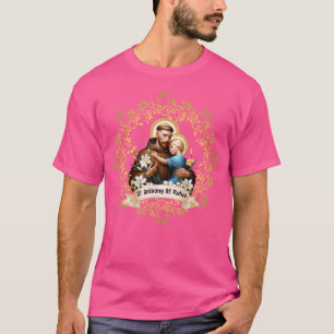 Camiseta Rua Vintage Anthony Da Criança Católica De Pádua