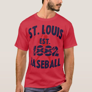 Camiseta Rua Vintage Louis Baseball Est 1882 Batedor de Bas