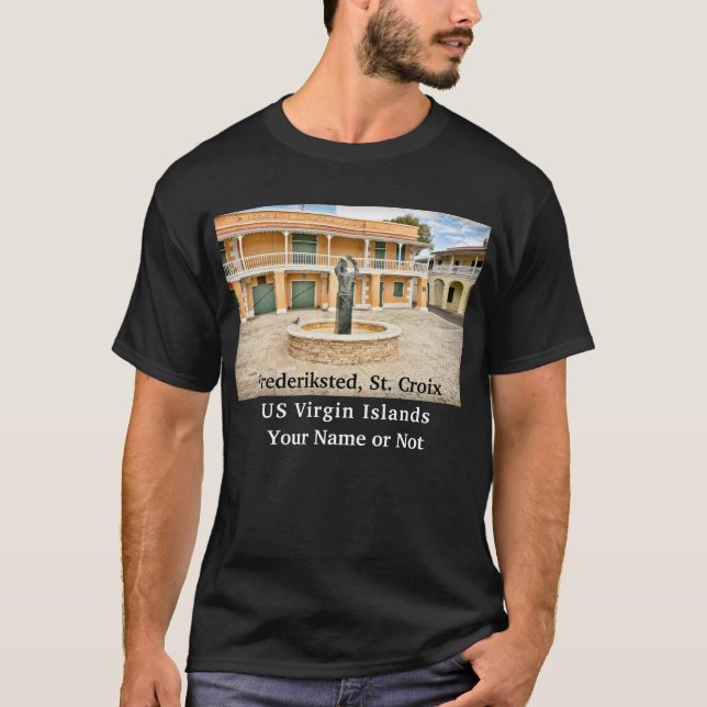 Camiseta RUA Virgem Americana Croix USVI Frederiksted (Frente)