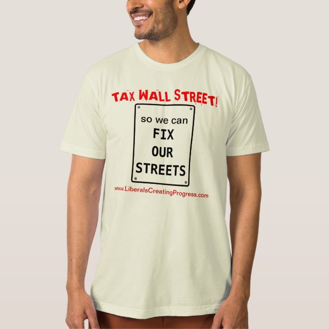 Camiseta Rua Wall Fiscal para que possamos consertar nossas (Frente)