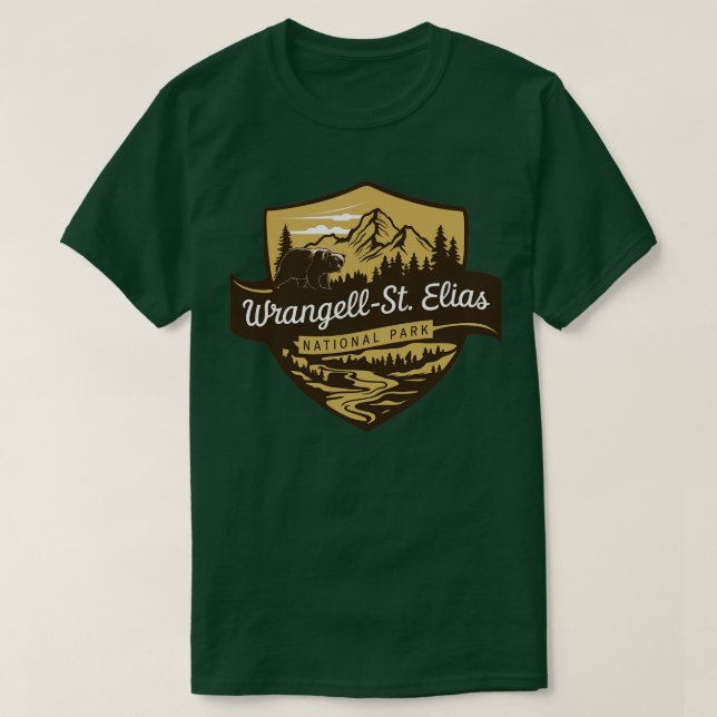 Camiseta Rua Wrangell Elias National Park Bear TShirt (Frente do Design)