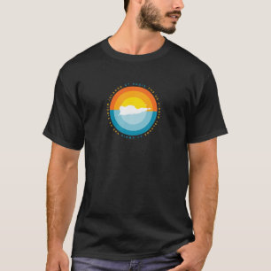 Camiseta Ruas. Croix USVI Sunset Graphic