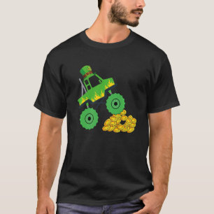 Camiseta Ruas de caminhões de monstro Crianças de dia Patri