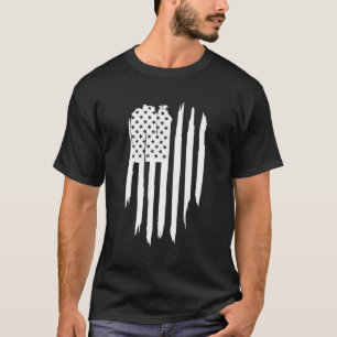 Camiseta Ruas de Grunge do Exército Militar Patriótico Amer
