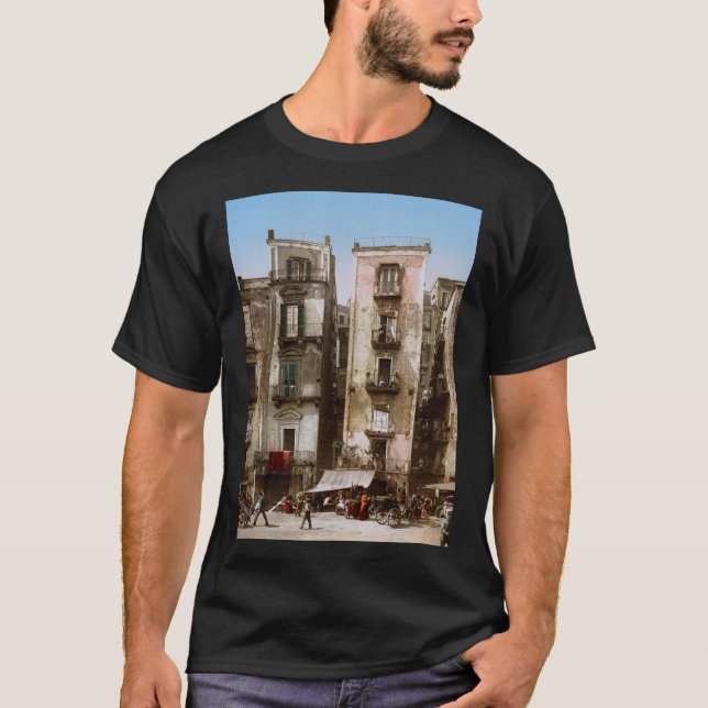 Camiseta Ruas de Nápoles, Itália por volta de 1900 (Frente)