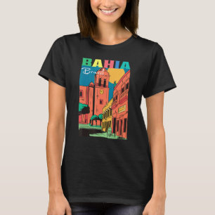 Camiseta Ruas de Salvador Bahia Brasil Arte Vintage