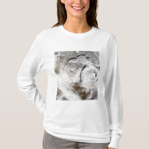 Camiseta Ruas em nuvem sobre o Lago Superior e o Lago Michi