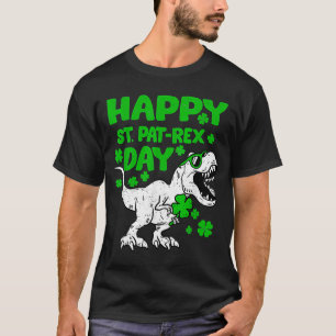 Camiseta Ruas felizes no Rex Day Dino Saurus Dia de São Pat