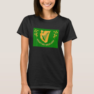 Camiseta Ruas No Dia Do Paddy Erin Go Braless (Bragh) A Gra