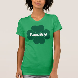 Camiseta Ruas, o Shamrocks de Patty  Camisa-T de trevo verd