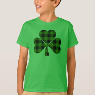 Camiseta Ruas, o Shamrocks de Patty  xadrez verde
