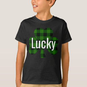 Camiseta Ruas Sortudas, o Shamrocks da Patty  xadrez verde