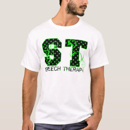 Camiseta ruas verdes e bolinhas pretas