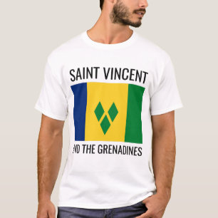 Camiseta Ruas Vicente e Granadinas / Bandeira do País Mundi