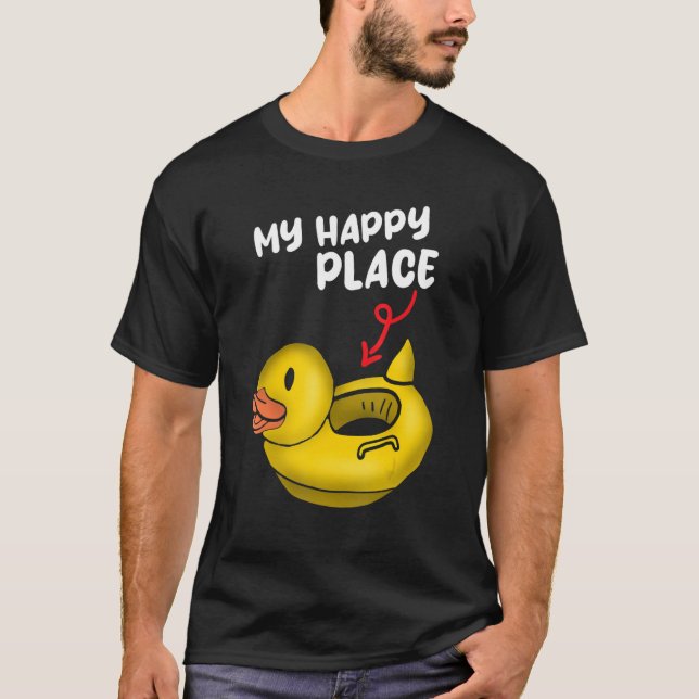 Camiseta Rubber Ducks My happy place (Frente)
