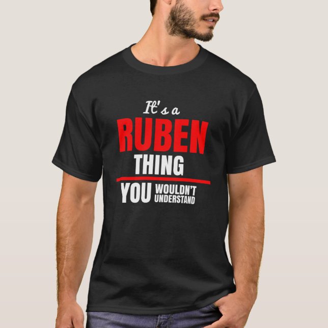 Camiseta Ruben não entenderia o nome (Frente)