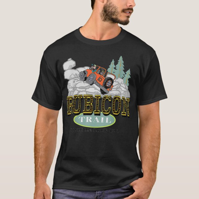 Camiseta Rubicon Trail  OffRoading Four Wheel Trail (Frente)