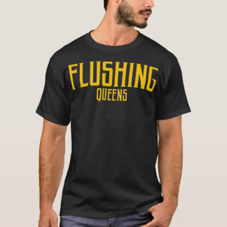Camiseta Rubor Queens NY Vintage Tet Amber Impressão
