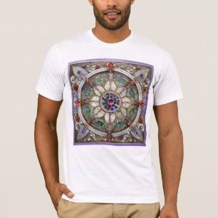 Camiseta Ruby, Ametist, Sapphire e Pearl Mandala