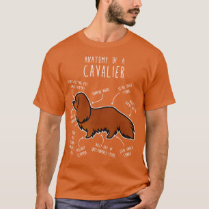 Camiseta Ruby Cavalier King Charles Spaniel Dog Anatomia