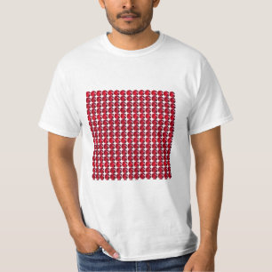 Camiseta Ruby Gemstone Art, Vermelho