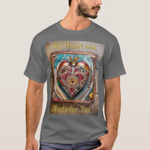 Camiseta Ruby Pomegranate Heart Steampunk