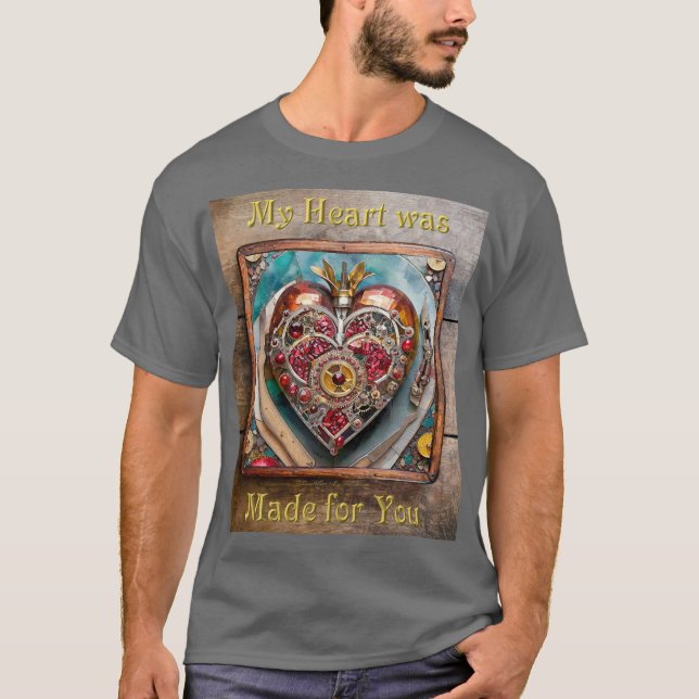Camiseta Ruby Pomegranate Heart Steampunk (Frente)