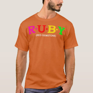 Camiseta Ruby Red Gemstone 1