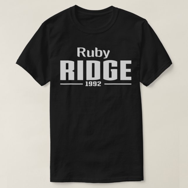 Camiseta Ruby Ridge Idaho 1992 1  (Frente do Design)
