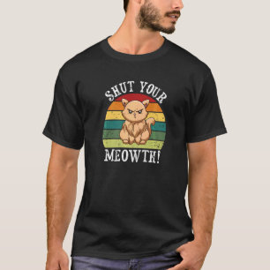 Camiseta Rude Cat Owner Sassy Attitude Fechar Sua Meia 2