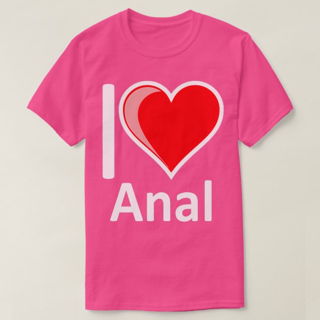 Camiseta Rude I Love Anal Merchandiss Secret Papais noeis V (Frente do Design)