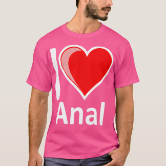 Camiseta Rude I Love Anal Merchandiss Secret Papais noeis V
